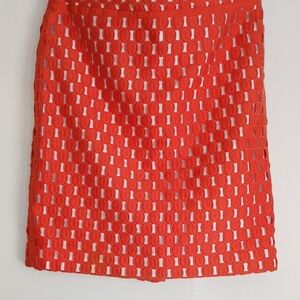 Talbots Established 1947 "Embroidered Orange Overlay" Skirt in Size 6P